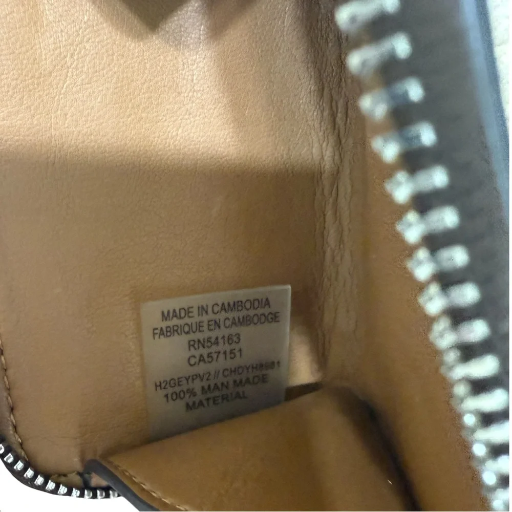 Calvin Klein Tan and Brown Zip Wallet - Picture 4 of 4